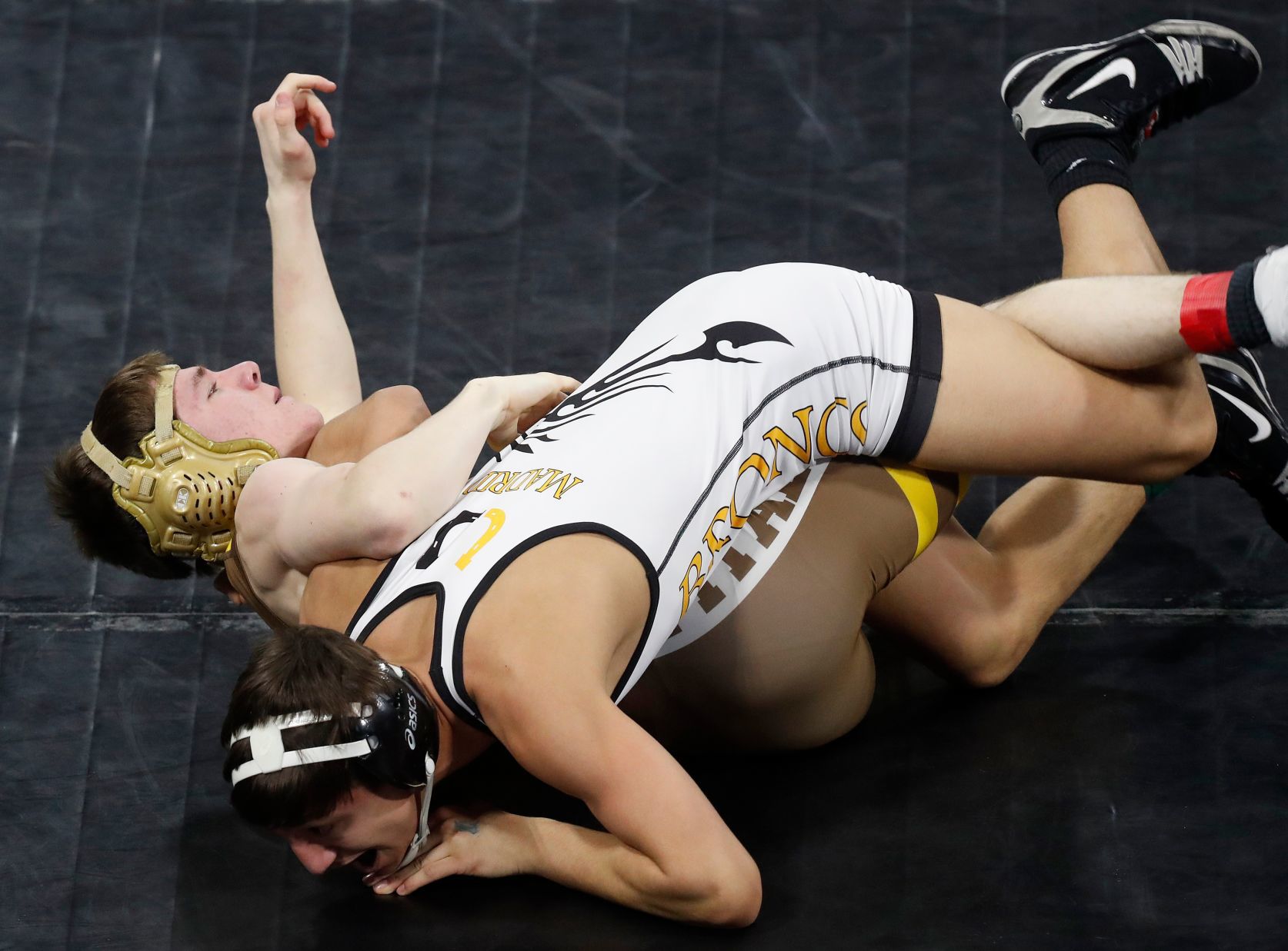 First round of state wrestling